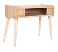 Console - HOME ESPRIT - Multicolore - Rotin et Bois de Paulownia - 80 x 35 x 63 cm - Meuble d'entrée