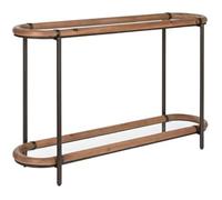 Console - HOME ESPRIT - Verre et Sapin - 134 x 36 x 81 cm - Multicolore - Design Contemporain