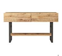 Console imitation bois et métal Atlantic