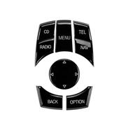 Console Intérieure Voiture CIC I-drive Bouton Commande Multimédia Pour BMW Pour X1 E84 Pour X5 Pour X6 E70/71/81/82/90/91/60/61 Boutons de Commutateur de Volant de Voiture(CD N Nav Piano)