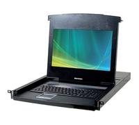 Console KVM - DEXLAN - 751808 - 18,5"" Full HD - 8 Ports - Rackable 1U