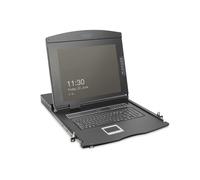 Console KVM LCD 19- HD DIGITUS, 8 ports cat 5, clavier US