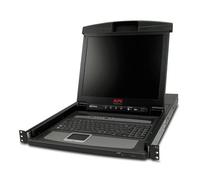 Console LCD de 17" pour rack avec commutateur KVM analogique intégré à 8 ports