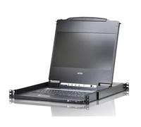ATEN 17.3 Widescreen DVI/HDMI Full HD LCD Console, CL6700MW (Full HD LCD Console French Keyboard Layout,)