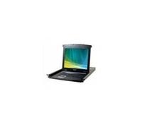 DEXLAN console LCD KVM cat5 4 ports + dongles VGA-USB 30 mètres