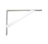 Console lourde charge avec jambe de force 330 x 500 mm - blanche - J503695