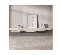 Console Média Meuble TV au Sol 78'', étagère TV Moderne sous Meuble TV, matériau MDF avec Plateau en Pierre frittée, Console multimédia for Centre de Divertissement avec 2 tiroirs for Le Salon Centre