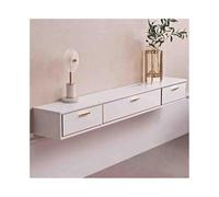 Console Média Meuble TV Flottant, Centre de Divertissement Mural de 70,9" avec 2 tiroirs, Console multimédia Moderne à Porte Rabattable, Armoire de Rangement Flottante for sous Les téléviseurs Centre