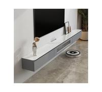 Console Média Meuble TV Flottant, Console multimédia Murale avec Rangement, Meubles de Salon, Style Moderne Centre de Divertissement(Grigio,150x24x19cm)