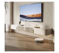 Console Média Meuble TV flottant moderne avec plateau en ardoise, étagère TV murale, centre de divertissement, console multimédia flottante, clapier de rangement en bois sous TV for salon, 70,8/78,7 p