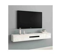 Console Média Meuble TV flottant mural for sous les téléviseurs, console multimédia flottante moderne en bois de chêne de 70,9 pouces avec rangement for salon et chambre à coucher Centre de divertisse