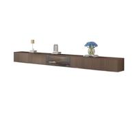 Console Média Meuble TV for chambre à coucher, salon, meuble TV mural flottant en bois avec meuble de rangement for sous-téléviseur, meuble TV moderne, étagère avec grand rangement Centre de divertiss