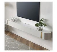 Console Média Meuble TV Moderne De Luxe, Centre De Divertissement Avec 2 Tiroirs Et Étagères, Meuble TV De Grande Capacité Avec Console Multimédia Avec Rangement For Le Salon Centre de divertissement(
