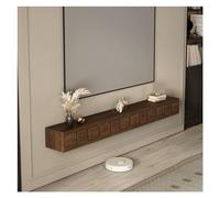 Console Média Meuble TV moderne en bois avec 2 armoires de rangement multimédia et 2 tiroirs, support TV flottant mural, centre de divertissement for salon, chambre à coucher Centre de divertissement(