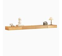 Console Média Support TV mural flottant simple à suspendre, support TV mural, centre de divertissement, console TV multimédia avec armoire et tiroirs for salon, chambre à coucher Centre de divertissem