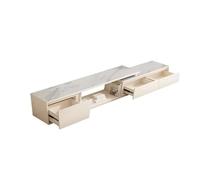 Console Média Table Basse en Ardoise, Combinaison de Meuble TV, Moderne et Simple, for Salon, Meuble TV rétractable sur Pied Centre de Divertissement