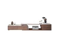 Console Média Table Basse en Ardoise Moderne et Simple, Combinaison de Meuble TV, Salon, Maison, Meuble de Sol Extensible Centre de Divertissement