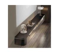 Console Média Unité TV Flottante de 94,5 Pouces, Meuble TV Flottant Mural de Luxe Moderne avec décoration en Verre ondulé, Grand Meuble TV Flottant de Rangement Centre de Divertissement