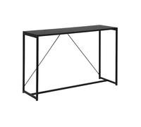 sweeek Console en métal noir 120 x 39 x 79cm - Industrielle - 1 barre de renfort Noir