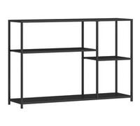 Console meuble - HOMCOM - étroite - 4 niveaux - style industriel - cadre en acier - 110 x 30 x 75 cm - noir
