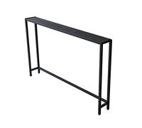 Console Mince Profondeur 15 Cm, Grand Canapé Table Latérale D'entrée De Couloir Derrière Canapé Pour Maison Décor De Salon (Size:150 * 15 * 75CM, Color:Le Noir)