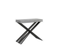 Console murale extensible Diago Small Premium Gris Béton - Enfant - Contemporain - 90x40/196 cm