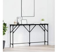 Console murale industrielle VIDAXL chêne noir 140 x 23 x 75 cm - bois et fer