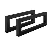 Console murale pour lavabo, set de 2 40x15 cm noir en acier ML-Design