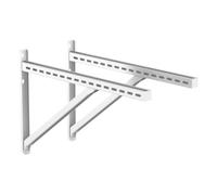 Console murale renforcée pour plaque de support - 750 mm - double paroi - Jeremias DW-WHITE