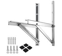 Console murale, support mural pour climatiseur, split et pompe à chaleur, capacité de charge de 160 kg, appareil extérieur, support mural, en acier inoxydable