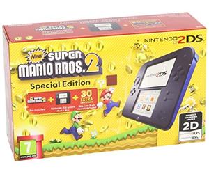 CONSOLE NINTENDO 2DS NOIR / BLEU + SUPER MARIO BROSS 2(Préinstallé)