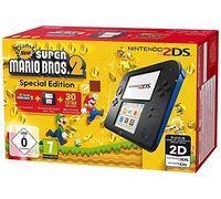 Console Nintendo 2DS - noire & bleue + New Super Mario Bros. 2