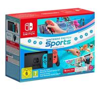 Console Nintendo Switch • Bleu Néon & Rouge Néon + Nintendo Switch Sports (Pré-installé) + 3 mois d'abonnement NSO (Code)