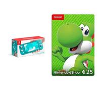 Console Nintendo Switch Lite - Turquoise + Carte Nintendo eShop 25 EUR (Code de téléchargement)