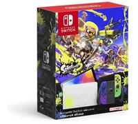 Console Nintendo Switch Modèle OLED Édition Splatoon 3 - Japonais Compatible avec Jeux Européens, Vendu avec Adaptateur Secteur