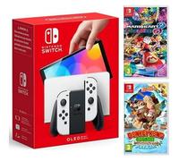 Console Nintendo Switch OLED - Nintendo - Pack avec Mario Kart 8 Deluxe - 64 Go - HDMI - Blanc