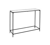 Console Noire Plateau en Verre Texturé - GLASSI -