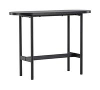 Console Ovale Design "Star" 110cm Noir
