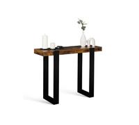 IDMarket - Console Phoenix Bois Effet Vieilli et Noir