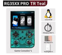 Console Portable ANBERNIC RG35XXPro Écran IPS 3,5"" 64 Go + 1024 To (5 000+ Jeux préinstallés) Vert