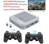 Console portable - Mini Console de jeu - 40000 jeux - 128G carte SD - 2 contrôleurs sans fil - HD 4K HDMI