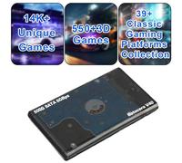 Console portable rétro Batocera v40 500 Go Plug & Play Système de jeu intégré intégré dans 14,5 K + jeux 550+ 3D sans dupes 39 systèmes - USB-C 3,1-200 Mo/S pour PC/ordinateur portable/PC Windows