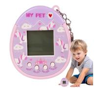 Console portable rétro | Porte-clés électronique virtuel numérique pour animaux de compagnie, console de jeu portable rétro virtuelle pour animaux de compagnie, mac de jeu portable pour