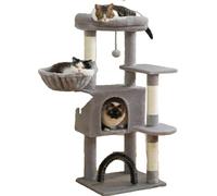 Console pour arbre à chat, brosse d'auto-soin, poteau griffoir en sisal, AMT0209GY, xl