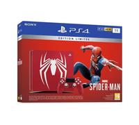 Console PS4 Slim 1To Édition Limitée Rouge Marvel s Spider Man Design + Marvel s Spider Man PlayStation Officiel