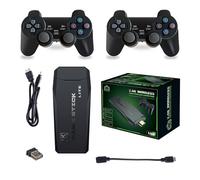 Console rétro HDMI 4K M8, clé TV avec 2 manettes sans fil, 64Go, 10 000 jeux préinstallés
