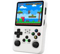 Console rétro portable avec 17 000 à 21 000 jeux - Version 2026 - Mini console d'arcade - Jeux PS1, PSP, N64, NDS, GBA, NeoG, etc. - Écran HD 3,5' 640 x 480 - Repousse les imitations (blanc)