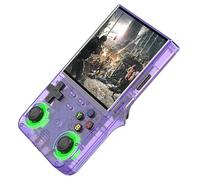 Console rétro Portable R36 Ultra, avec écran IPS de 4 Pouces 64/128G intégrée Plus de 20000 Jeux Classiques, système Linux Open Source, Lecteur vidéo de Poche Portable(Purple,64GB)