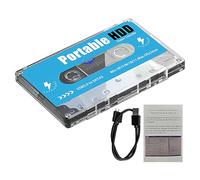 Console Rétro Style Cassette - Système de Jeu Super Compact | Stick Plug & Play | Intègre Plus de 60000 Titres Via 70 Émulateurs, Stockage 500 Go, Sortie Interface Multimédia Haute Définition 4K