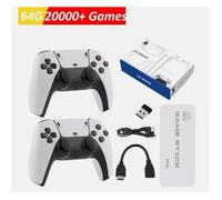 Console rétro - ZULBCEO - 20000+ 4K HDMI TV Game Stick - 1080P/720P - 20 000+ jeux (64G) - 2 manettes sans fil, TF ext.128G